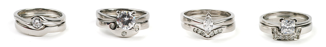 custom shaped wedding ring examples UK